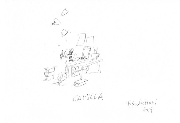 Ritratto di Camilla eseguito da Fabio Vettori